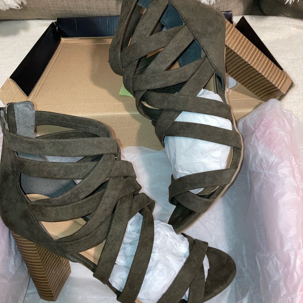 Charlotte Russe Cross Strap Heel